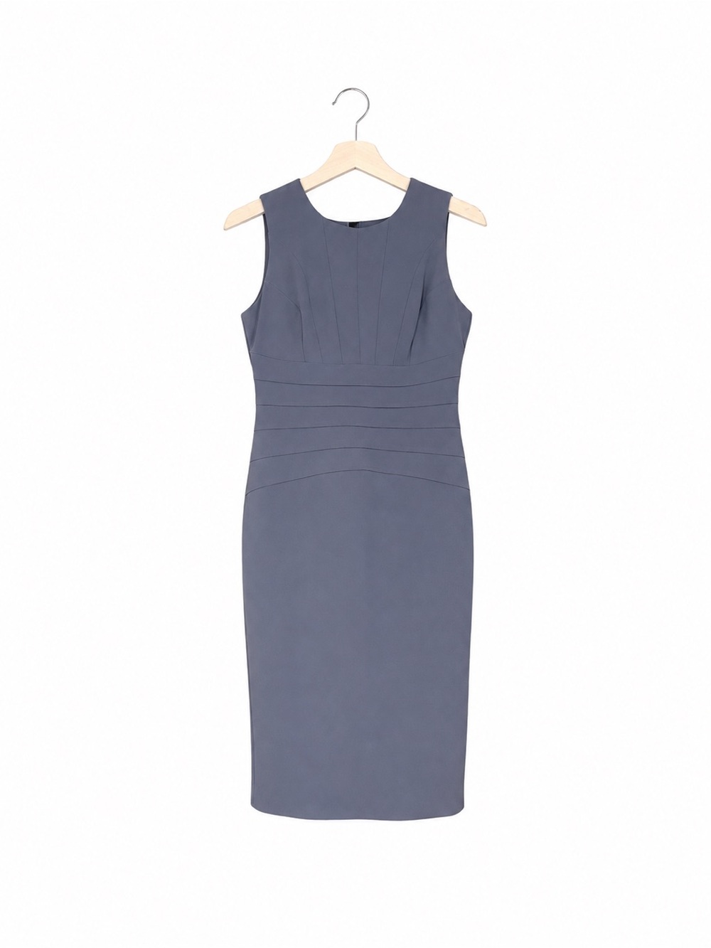 Ivanka Trump Slate Blue Sleeveless Sheath Dress – Size 4